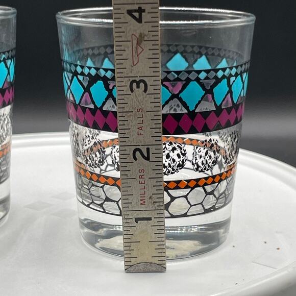 IKEA Murkla Multi-Colored Cocktail Old-Fashioned Whiskey Glasses - Set of 2 - Picture 8 of 9